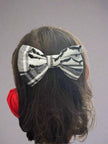 Kufiya Hair Bow Clip | Palestinian Keffiyeh Fabric – Handmade Statement Accessory