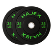 HAJEX Olympic Bumper Weight Plates - 10, 15, 25, 35, 45, 55 LB