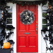 Halloween Black Mesh Skull Garland Party Layout Props