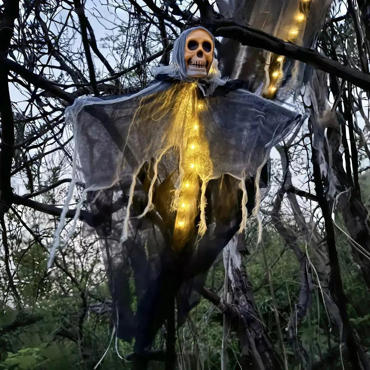 Halloween Decorations Horror Hanging Ghost Skull Skeleton Prop Perfect For Home Outdoor Yard Party Supplies Festival Decorations
