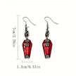 Halloween Earrings Ins Style Red Bat Spider Retro Earrings Jewelry