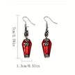 Halloween Earrings Ins Style Red Bat Spider Retro Earrings Jewelry