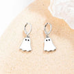 Halloween Ghost Earrings For Women Gold Ghost Huggie Hoop Earrings Halloween Jewelry Cute BOO Halloween Earrings