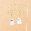 Halloween Ghost Earrings For Women Gold Ghost Huggie Hoop Earrings Halloween Jewelry Cute BOO Halloween Earrings