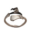 Halloween Ghost Witch Hat Broom Opening Ring