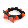 Halloween Pet Fur Ball Collar Pumpkin Accessories