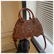Halloween Spider Web Saddle Bags Fashion Personality Crossbody Shoulder Bag With Handle Women's Handbags