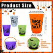 Halloween cups A Pack Of 8 Halloween Plastic Cups With Patterns.