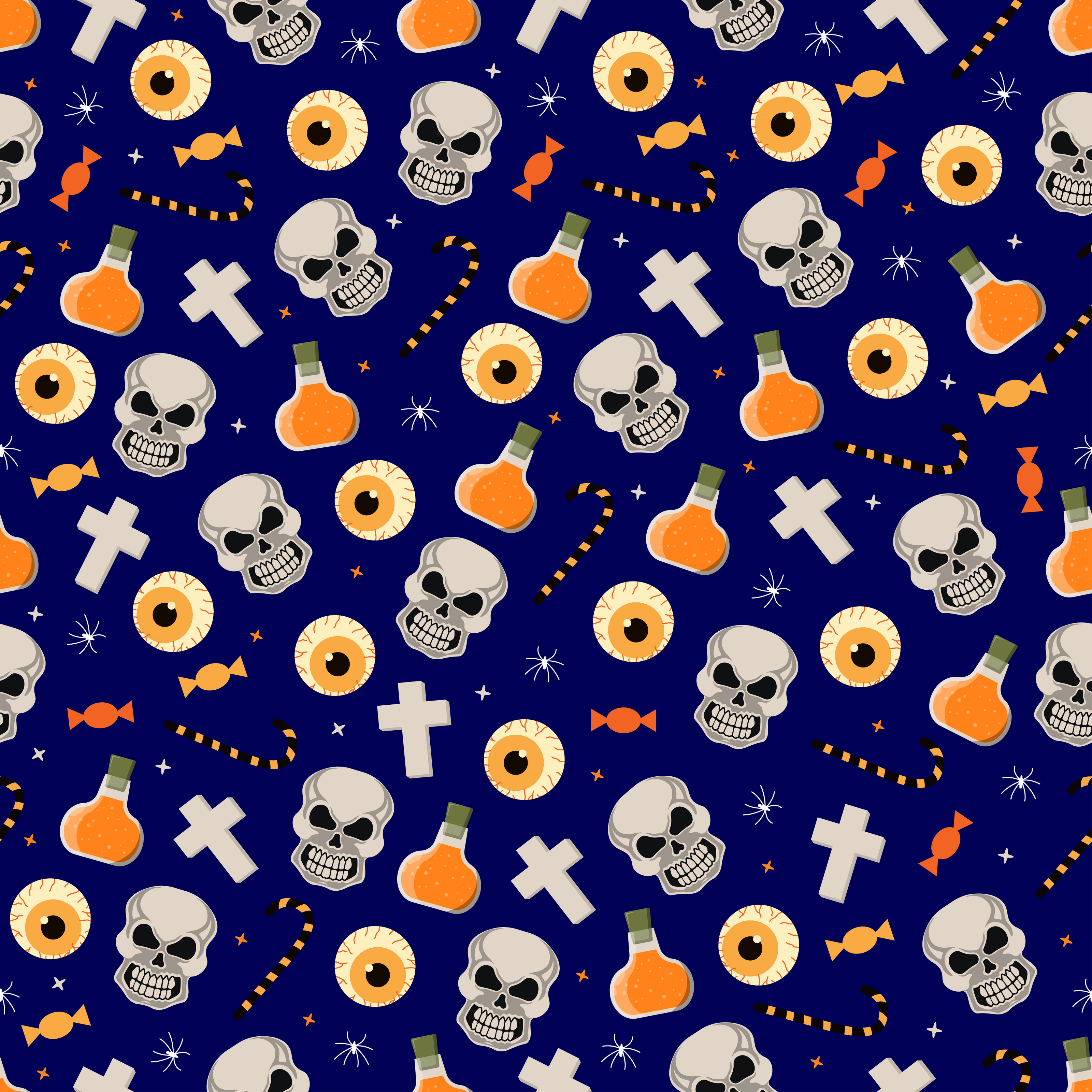 Craft HTV Halloween Skull Candy Pattern