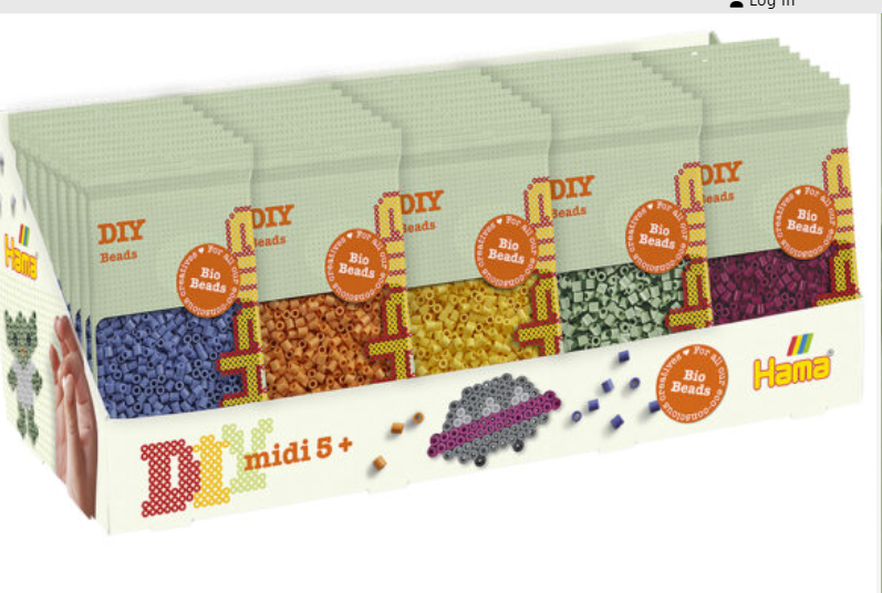 Hama - 1K Bio Beads Assorties (40 sachets/présentoir)