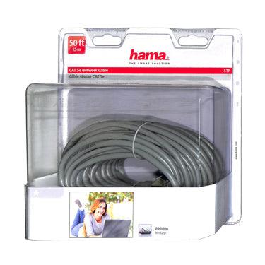 Hama - CAT 5e Network Cable Grey 50ft