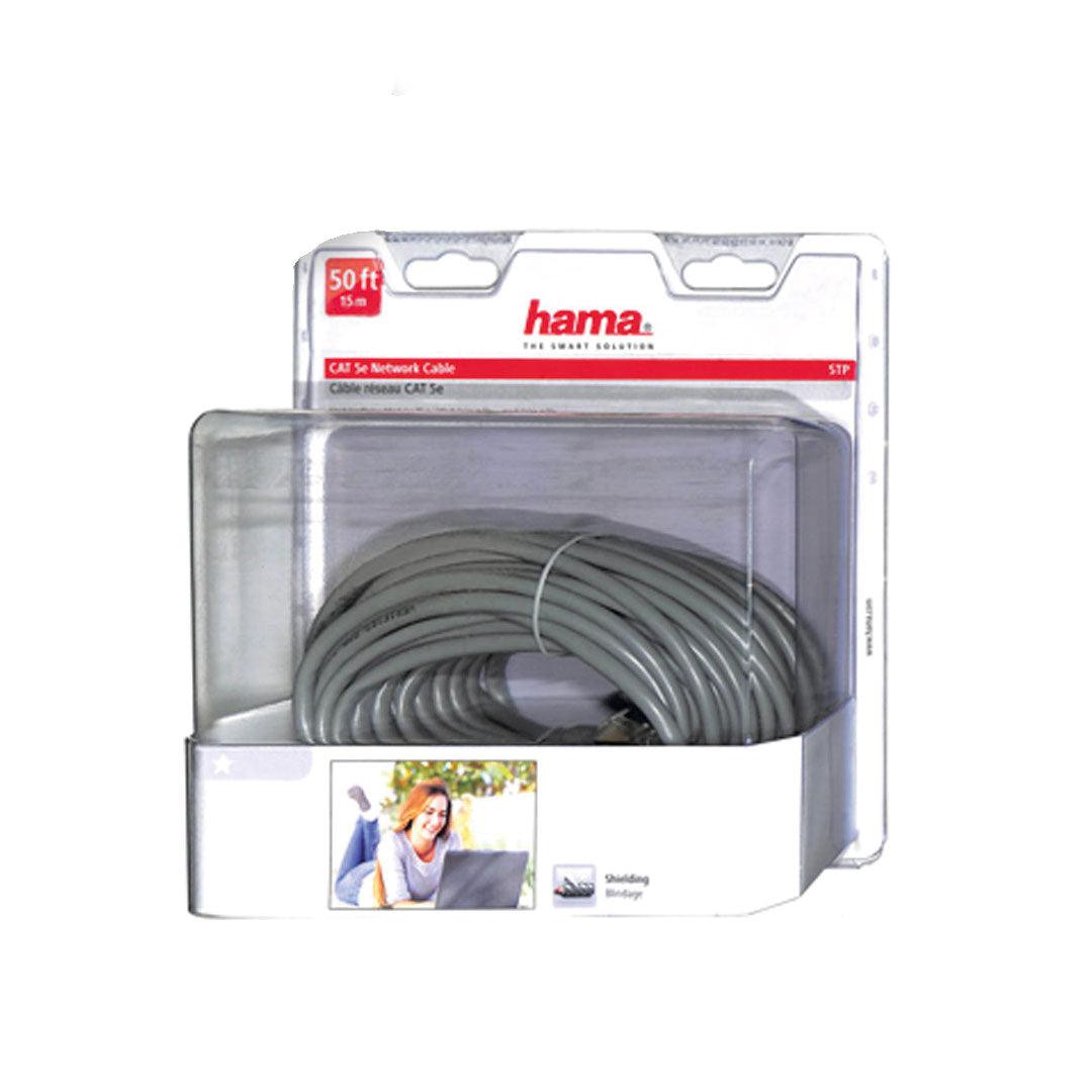 Hama - CAT 5e Network Cable Grey 50ft