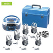 HamiltonBuhl - Audiostar 6-Station Listening Center With Usb, Cd, Cassette, Radio Player And Cd/Tape-To-Mp3 Converter Boombox