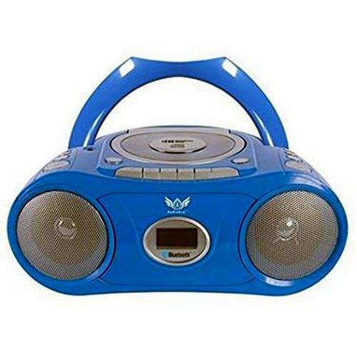 HamiltonBuhl - Boombox Bluetooth Cd Casette 6Input Blue