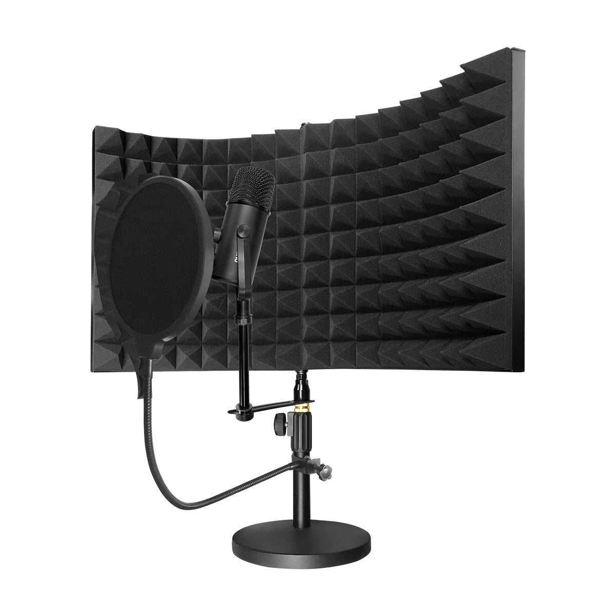 HamiltonBuhl - On-Air Podcast Kit Contains Podcast Microphone, Sound Isolation Shield, Pop Filter And Stand Kit