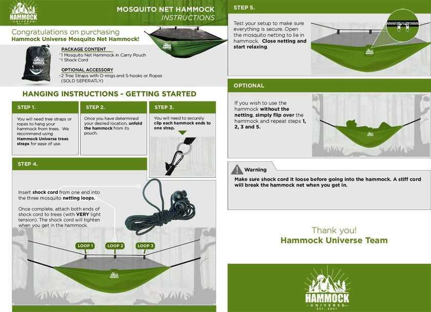 Mosquito Net Hammock 210T