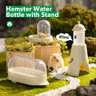 Hamster Water Bottle + Stand & Hideout: 150ml