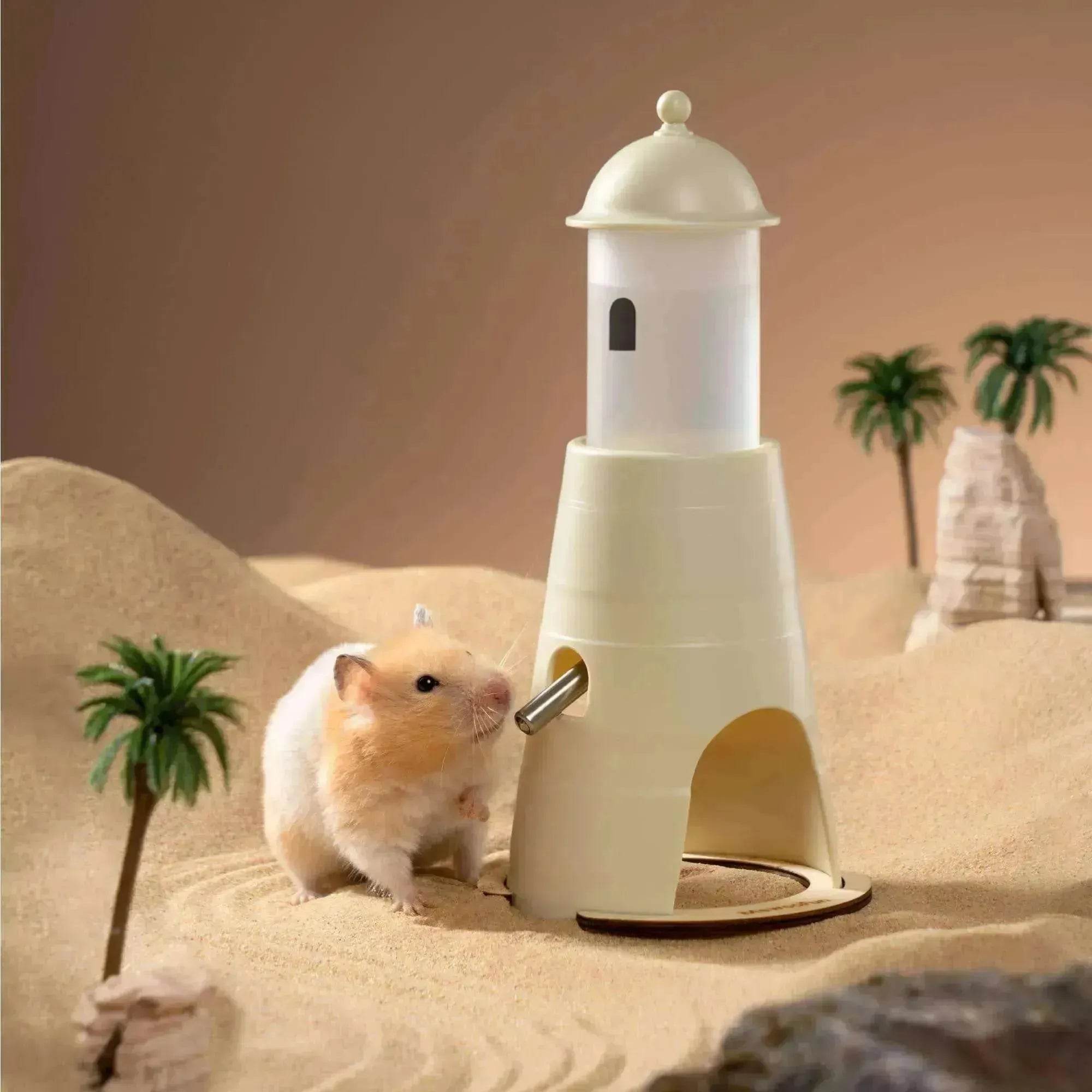Hamster Water Bottle + Stand & Hideout: 150ml