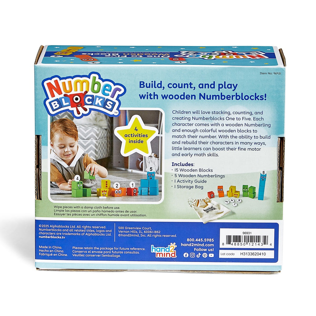 Hand 2 Mind - Numberblocks 1-5 Wooden Blocks