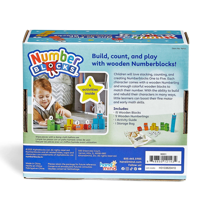 Hand 2 Mind - Numberblocks 1-5 Wooden Blocks