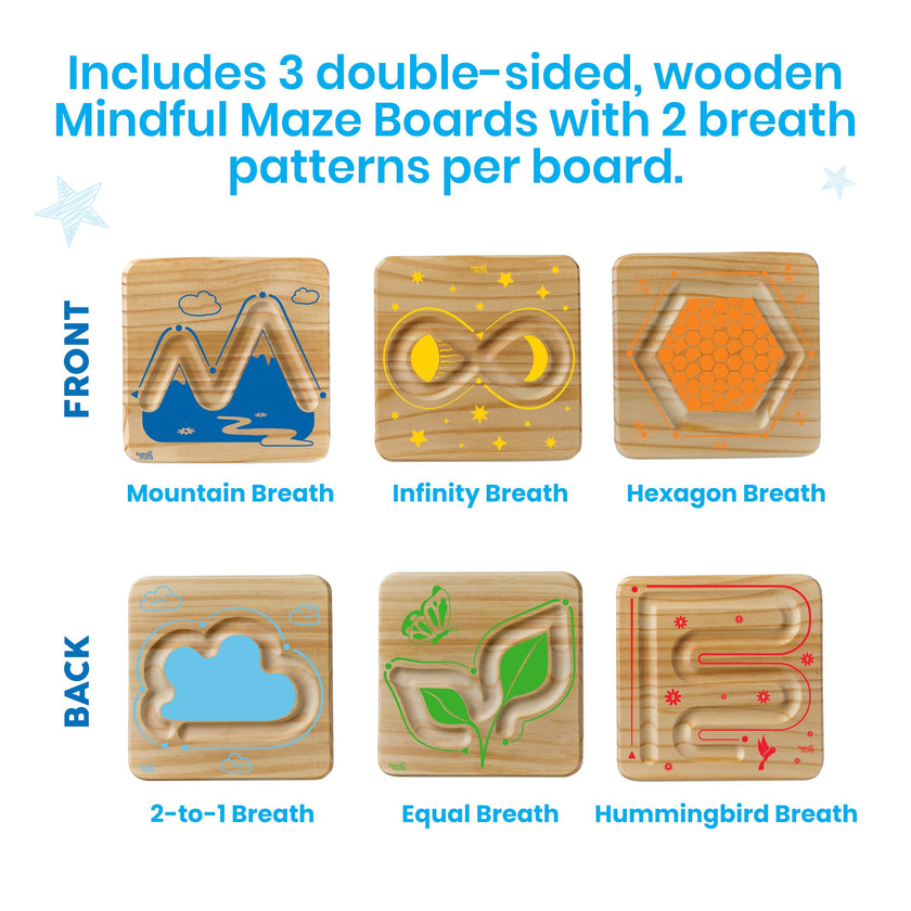 Hand 2 Mind - Wooden Mindful Maze Set