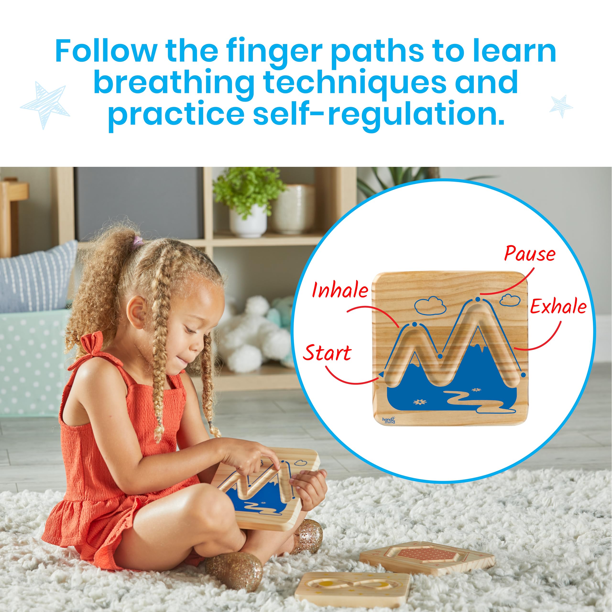 Hand 2 Mind - Wooden Mindful Maze Set