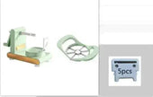 Hand Cranked Multifunctional Peeler Machine & Cutter & Slicer Tool