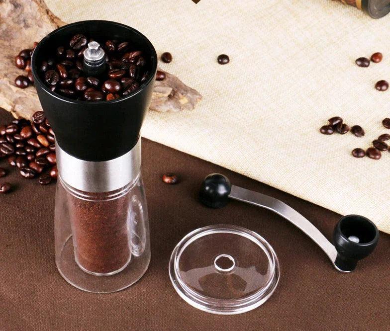 Compact Manual Coffee Grinder, Hand Crank, 36g Capacity, 6x17cm, 310g, for Home and Travel