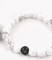 Handmade Black Lava Seven Chakra Healing Balance Beaded Bracelet