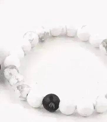 Handmade Black Lava Seven Chakra Healing Balance Beaded Bracelet