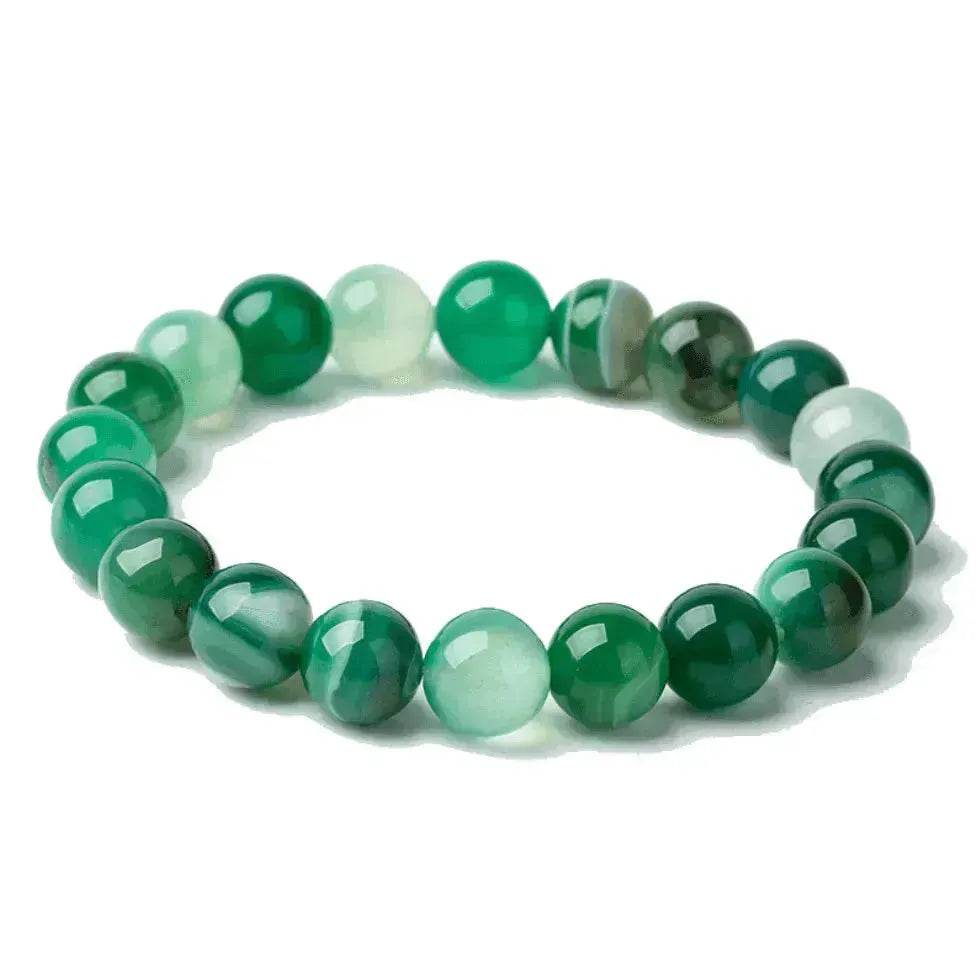 Handmade Black Lava Seven Chakra Healing Balance Beaded Bracelet