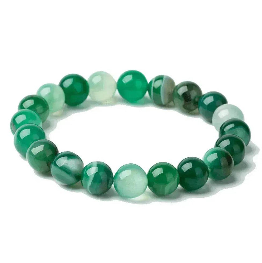 Handmade Black Lava Seven Chakra Healing Balance Beaded Bracelet
