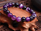 Handmade Black Lava Seven Chakra Healing Balance Beaded Bracelet