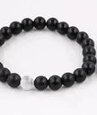 Handmade Black Lava Seven Chakra Healing Balance Beaded Bracelet