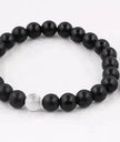 Handmade Black Lava Seven Chakra Healing Balance Beaded Bracelet