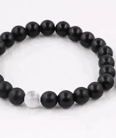 Handmade Black Lava Seven Chakra Healing Balance Beaded Bracelet