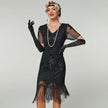 Handmade Embroidery Beads Sequin Tassel Fringed Dress