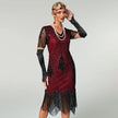 Handmade Embroidery Beads Sequin Tassel Fringed Dress