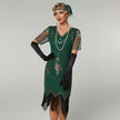Handmade Embroidery Beads Sequin Tassel Fringed Dress