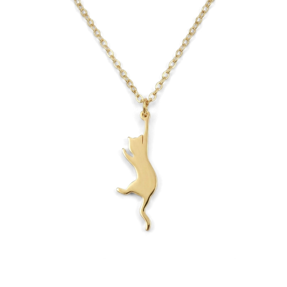 Hang In There Kitty Pendant | Necklace