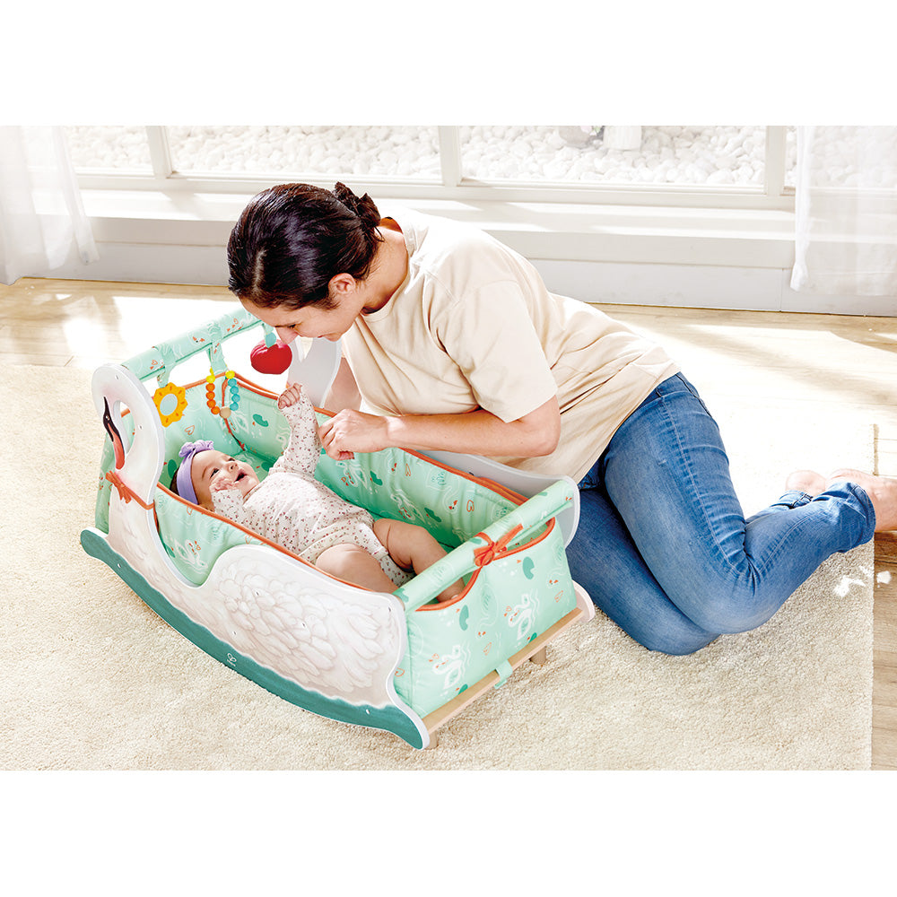 Hape - 2-In-1 Swan Seat Ride-On
