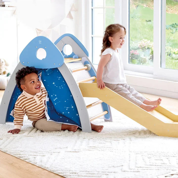 Hape - 4-IN-1 CLIMB ''N'' SLIDE GYM SET