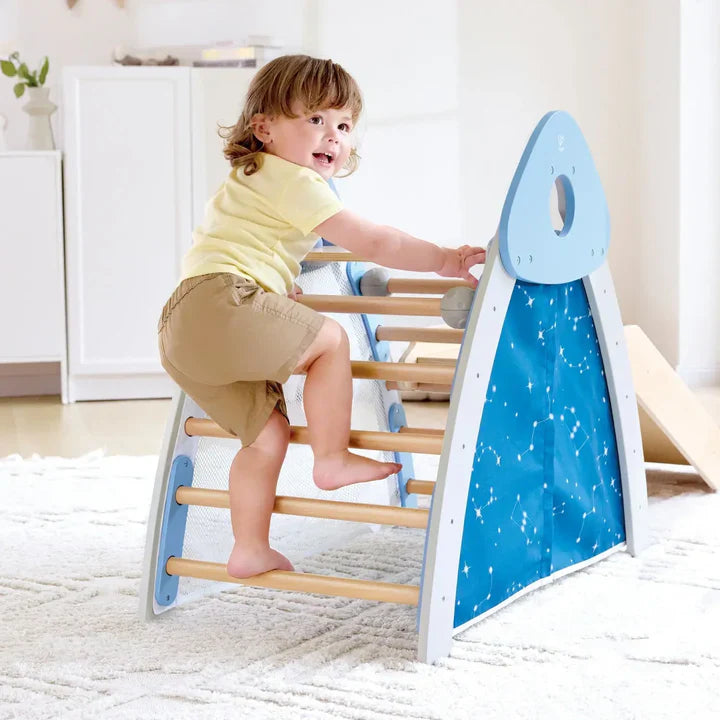 Hape - 4-IN-1 CLIMB ''N'' SLIDE GYM SET