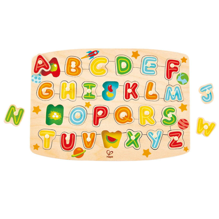 Hape - Puzzle à picots alphabet