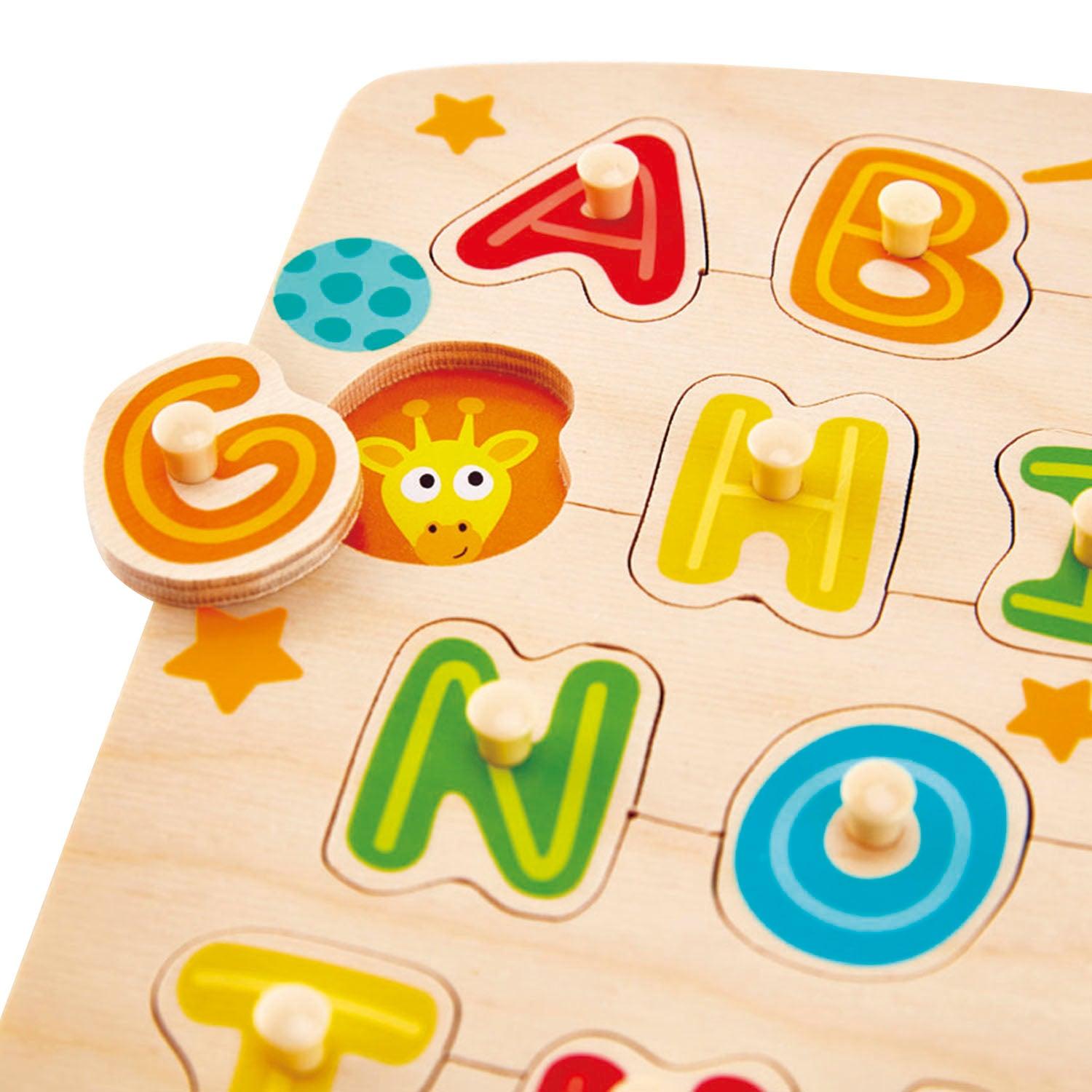 Hape - Puzzle à picots alphabet
