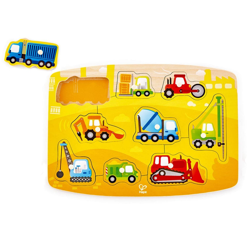 Hape - Construction Peg Puzzle