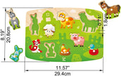 Hape - Farmyard Peg Puzzle