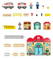 Hape - Jeu de gare de train portable
