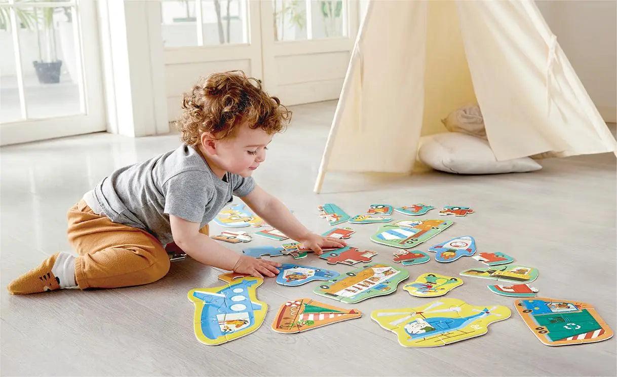 Hape - Wheels & Wonders Puzzle