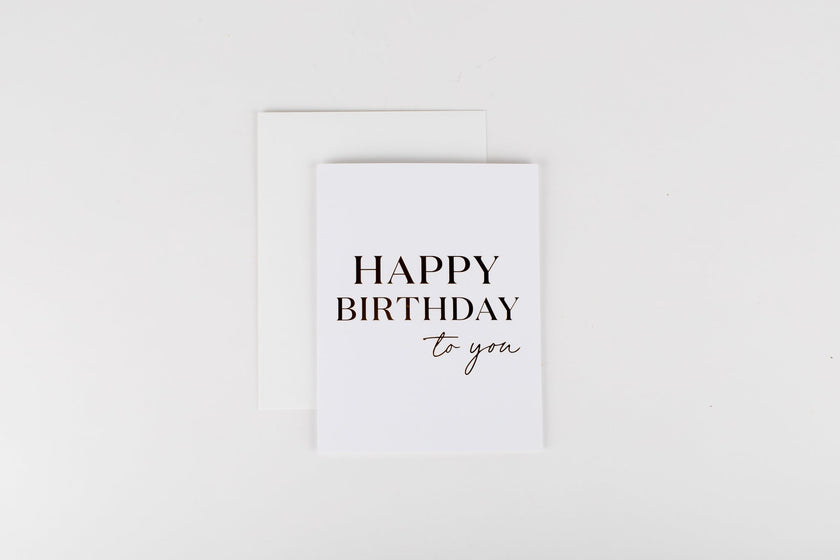 Happy Birthday To You